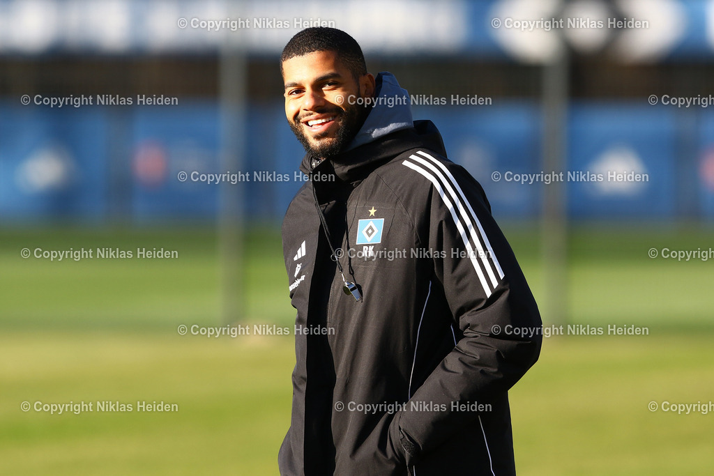 NH_HamburgerSV_Training_31012025 | Richard Krohn (Co-Trainer, Hamburger SV)Fußball I Herren I Training I Saison 2024-2025 I Hamburger SV I 31.01.2025 I Trainingsplätze Volksparkstadion