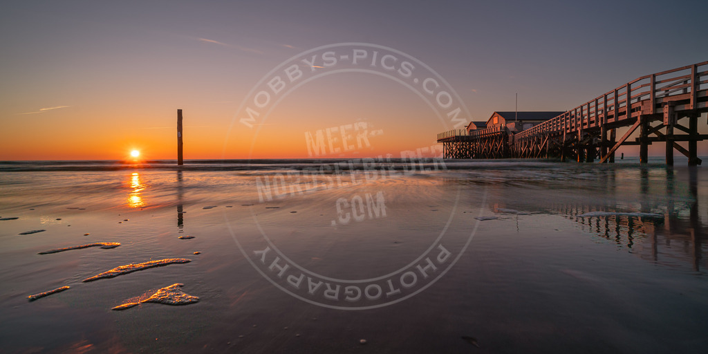 Strandbar 54 im Sonnenuntergang SPO | Sonnenuntergang an der Strandbar 54 Grad