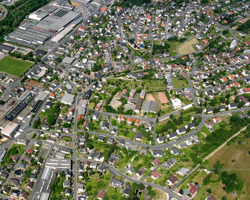 2610667 | Sinn 09.06.2006 Stadtansicht des Innenstadtbereiches  in Fleisbach im Bundesland Hessen, Deutschland // City view on down town  in Fleisbach in the state Hesse, Germany Foto: Gerhard Launer