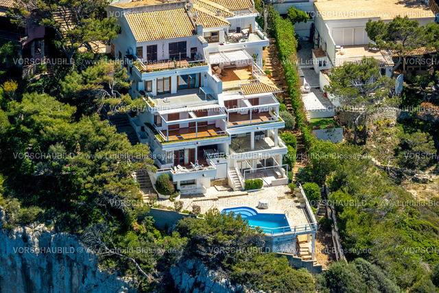 Mallorca230400216SantaPonsa | Luftbild, Felsenküste Santa PonsaÂ , Balearen, Mallorca, Balearische Inseln, Spanien