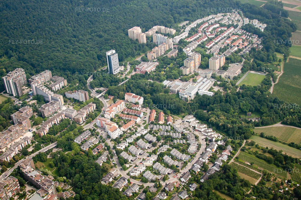 Luftbild: HD-Emmertsgrund im Ortsteil Emmertsgrund in Heidelberg im Bundesland Baden-Württemberg in Deutschland. Foto: IMG_29916.jpg vom 02.07.2010 durch Werner Riehm/FLY-FOTO.de