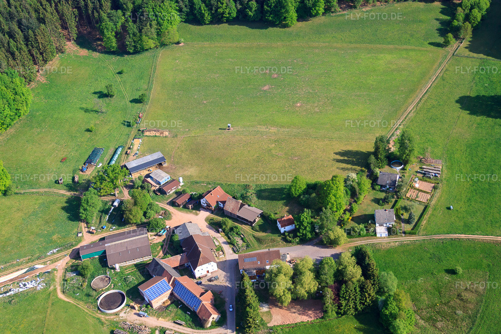 Luftbild: Ransbrunnerhof in Eppenbrunn im Bundesland Rheinland-Pfalz in Deutschland. Foto: IMG_40924(40831).jpg vom 08.05.2011 durch Werner Riehm/FLY-FOTO.de