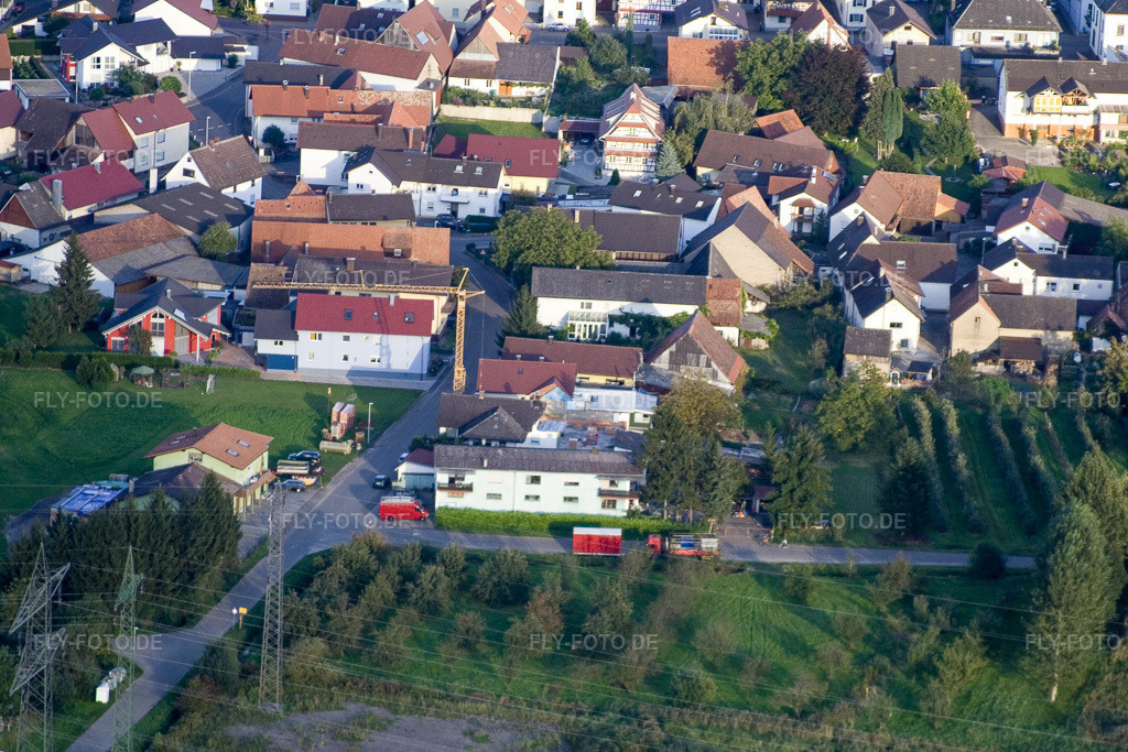 Luftbild: Urloffen, Im Winkel im Ortsteil Urloffen in Appenweier im Bundesland Baden-Württemberg in Deutschland. Foto: IMG_8180.jpg vom 15.09.2007 durch Werner Riehm/FLY-FOTO.de