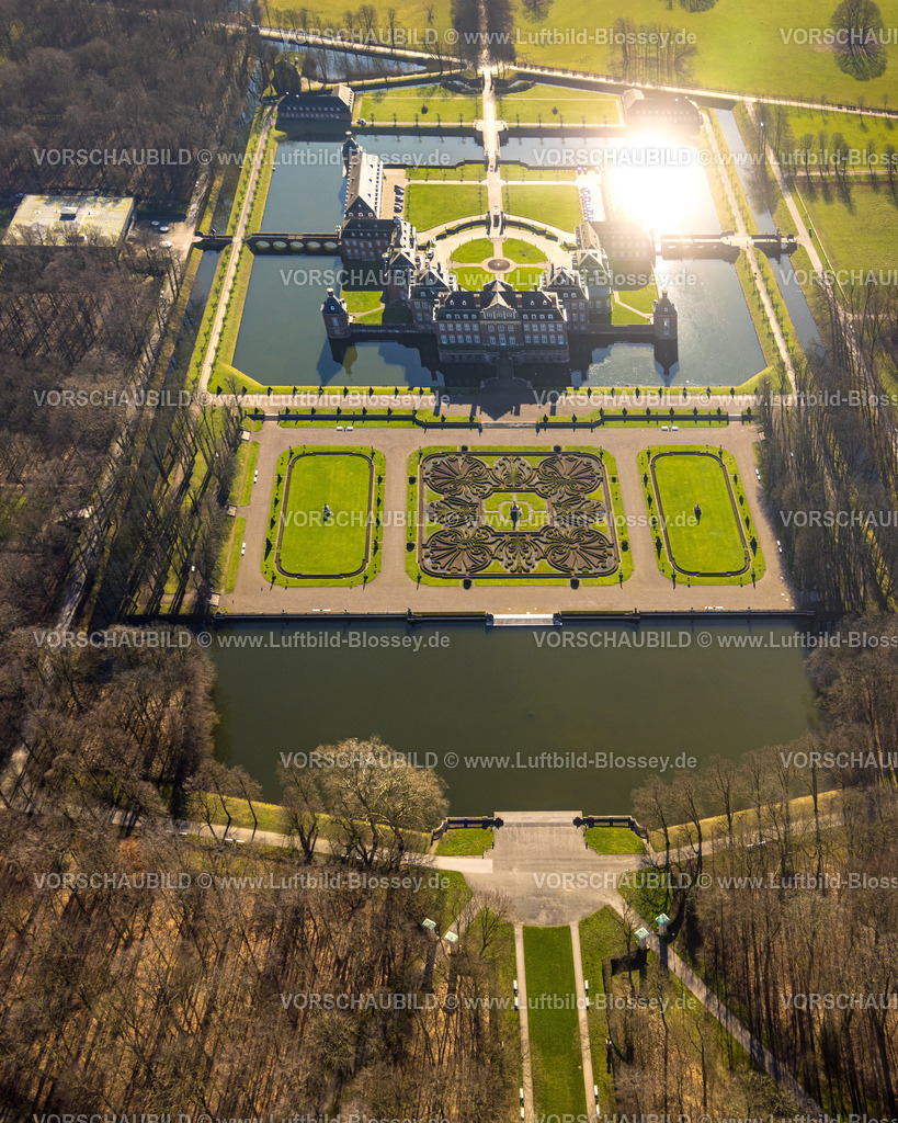 Nordkirchen230206076 | Luftbild, Schloss Nordkirchen, barocke Schlossanlage, Wasserschloss, Nordkirchen, Münsterland, Nordrhein-Westfalen, Deutschland