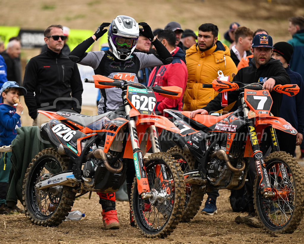 Motocross Schlatt bei Winterthur - 30. April 2023 | #626 Elsener Joel aus Rafz (CH) auf KTM vor dem Start in der Kategorie ProRace Serie am Motocross Schlatt bei Winterthur, 30. April 2023. 
Instagram: @mx_schlatt | @mc_wila | @sam_schweiz
Bild: Sportfotografie Markus Aeschimann | www.markus-aeschimann.ch - Realisiert mit Pictrs.com