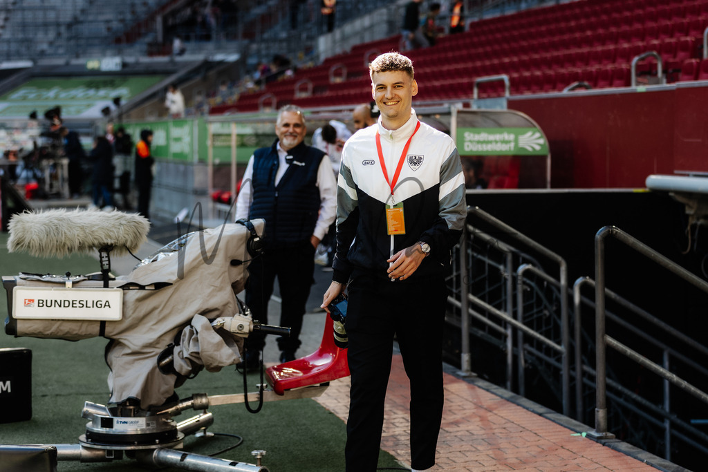 2. Bundesliga, Saison 2024/25, 28. Spieltag: Fortuna Düsseldorf - SC Preußen Münster | Düsseldorf, 05.04.2025: 2. Bundesliga, 28. Spieltag, Fortuna Düsseldorf gegen SC Preußen Münster in der Merkur Spiel-Arena in Düsseldorf. Foto: sportfotografie.ms | Markus Paletta - Realisiert mit Pictrs.com