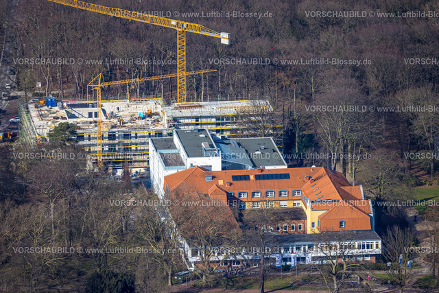Hamm230215995 | Luftbild, Klinik für Manuelle Therapie, Baustelle und Neubau, Uentrop, Hamm, Ruhrgebiet, Nordrhein-Westfalen, Deutschland