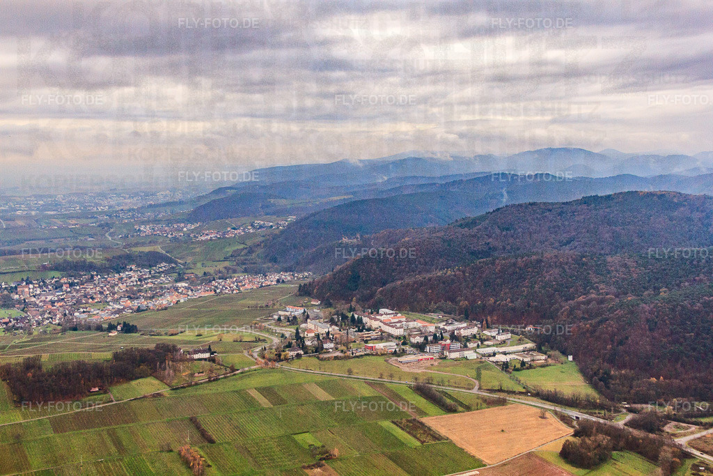 Psyschatrische Landesklinik Landeck von Norden | Luftbild: Psyschatrische Landesklinik Landeck von Norden in Klingenmünster im Bundesland Rheinland-Pfalz in Deutschland. Foto: IMG_61125.jpg vom 30.11.2013 durch Werner Riehm/FLY-FOTO.de - Realisiert mit Pictrs.com