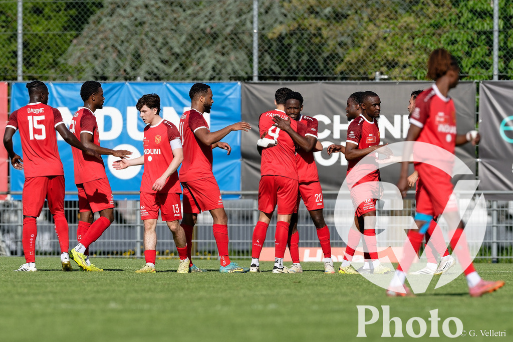 Lancy FC  v Servette FC M-21  - 1ere ligue Classic  | Geneva, Switzerland - April 25 : during the 1ere ligue Classic  match between Lancy FC  and Servette FC M-21  at Stade de Marignac on April 25 , 2026 in Geneva, Switzerland.