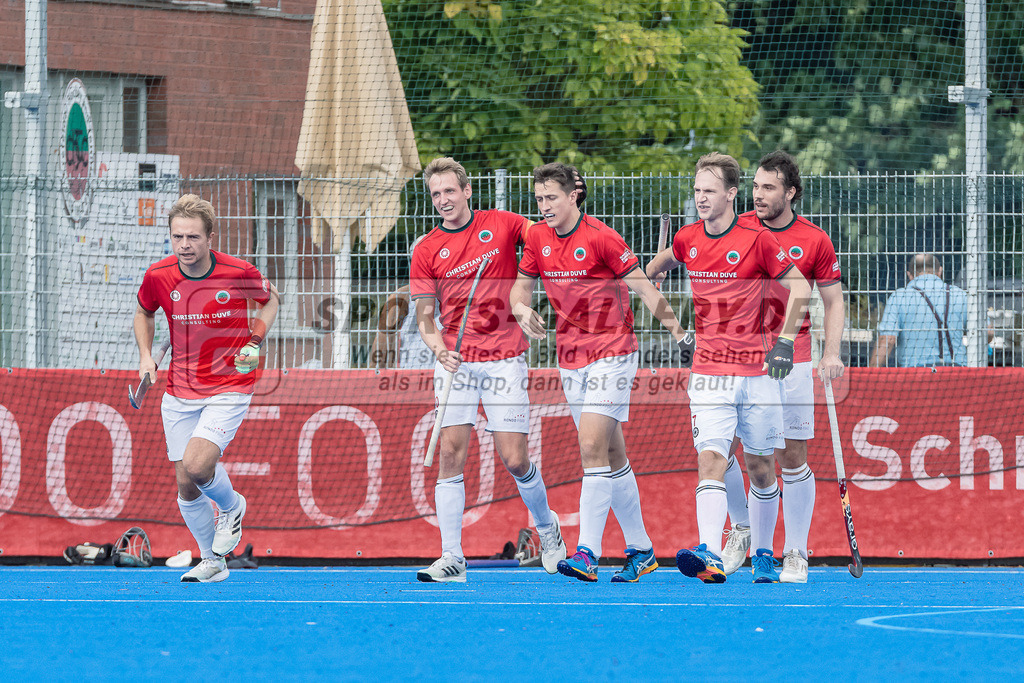 HK_20230923_104475 | 1. Bundesliga Herren Crefelder HTC - TSV Mannheim am 23.9.2023 CHTC, Krefeld , van Ehren Christian ( Crefelder HTC #16 ) , Niklas Wellen ( Crefelder HTC 10 ) , Boomes Anton ( Crefelder HTC #23 ) , Linus Michler ( Crefelder HTC #7 ) , Masi Pfandt ( Crefelder HTC #77 )