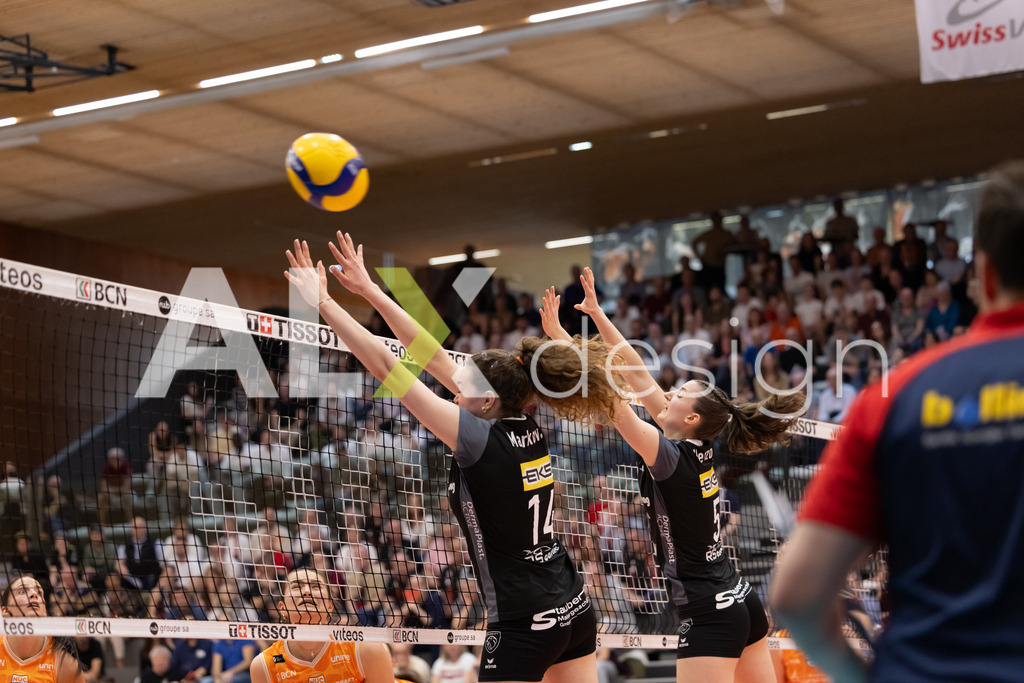 Volleyball I Frauen I Saison 2025-2026 I Volleyball NLA | Women I  Playoffs Finals 1/5 I viteos NUC - VC Kanti Schaffhausen I 06.04.2026 | 14 Josipa Marković (HR) (VC Kanti Schaffhausen) – Aussen - Realisiert mit Pictrs.com