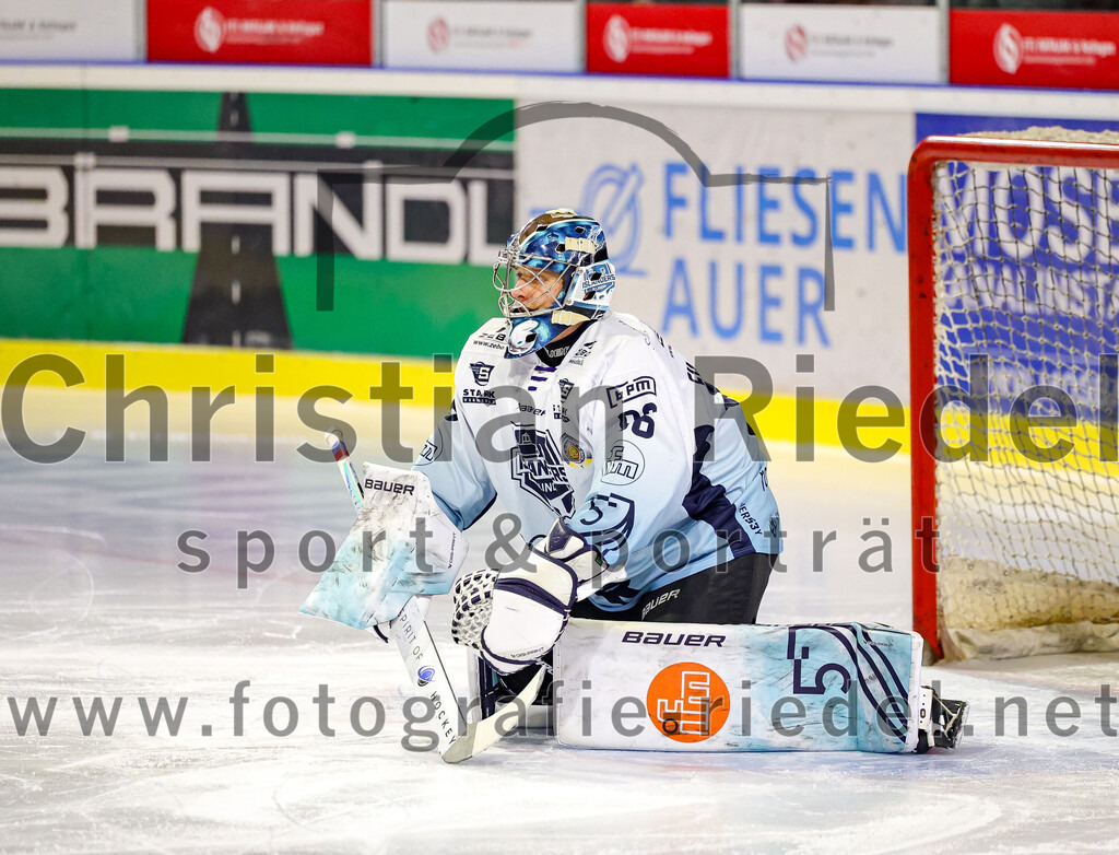 2026-01-06_088_TSV_Erding_gegen_EV_Lindau_Islanders | Erding, Deutschland, 06.01.2026:Eishockey, Oberliga Süd 2025 / 2026, 35. Spieltag, TSV Erding gegen EV Lindau Islanders, Endergebnis: 2:5Torwart Daniel Filimonov (EV Lindau Islanders, #96)Foto: Christian Riedel / fotografie-riedel.net