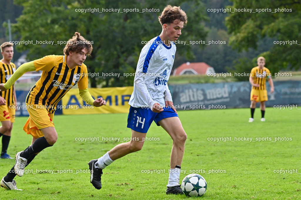 SK Treibach Juniors vs. SC Reichenau 17.9.2022 | #22 Simon Hubert Gruber, #14 Luca Meinhard Weitensfelder
