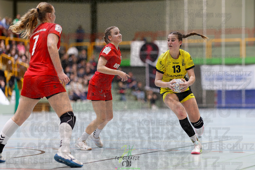 Hessenmeisterschaft wJC - Finale; HSG Kleenheim - HSG Weiterstadt/ Braunsh.Worf. | Hessenmeisterschaft wJC - Finale; HSG Kleenheim - HSG Weiterstadt/ Braunsh.Worf. am 22.03.2025 in Biedenkopf (Sporthalle Lahntalschule)Photo © 2025 - Jörg Heinrich - Realisiert mit Pictrs.com