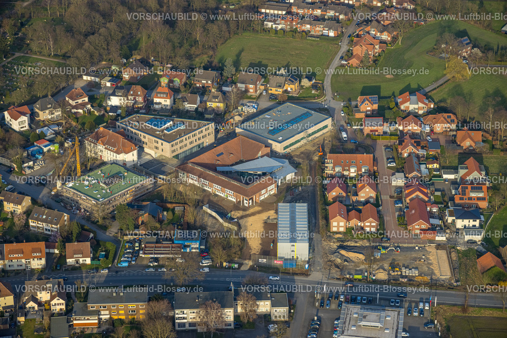 Hamm240305739 | Luftbild, Arnold-Freymuth-Gesamtschule Baustelle mit Neubau, Stadtbezirk Herringen, Hamm, Ruhrgebiet, Nordrhein-Westfalen, Deutschland