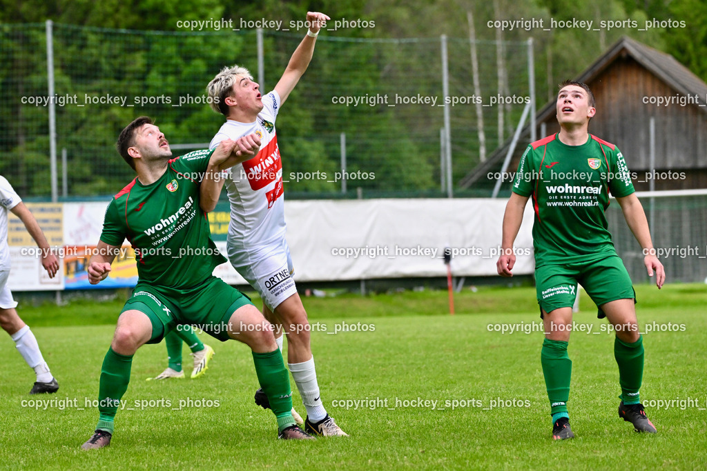 FC ASKÖ Gmünd vs. Rapid Lienz  | #2 Marko Pranjic Stranner ASKÖ Gmünd, #16 Sandro Unterreiner Rapid Lienz, #14 Stephan Gigler Stranner ASKÖ Gmünd, FC ASKÖ Gmünd vs. Rapid Lienz , FC ASKÖ Gmünd vs. Rapid Lienz  am 02.06.2024 in Gmünd (Sportplatz Gmünd), Austria, (Photo by Bernd Stefan)