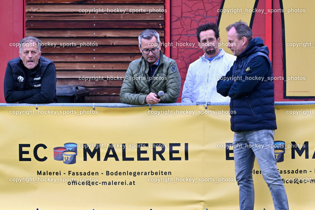 ASK Klagenfurt vs. SK Vorwärts Steyr 21.4.2024 | Sportlicher Leiter ASK Klagenfurt Matthias Dillinger, Headcoach ASK Klagenfurt Dietmar Thuller, ASK Klagenfurt vs. SK Vorwärts Steyr 21.4.2024, ASK Klagenfurt vs. SK Vorwärts Steyr am 21.04.2024 in Klagenfurt (ASK Sportzentrum Fischl), Austria, (Photo by Bernd Stefan)