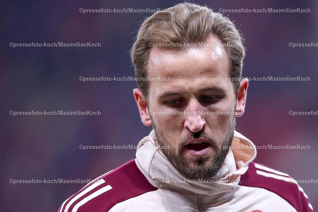 UCL11032502200 | 11.03.2025, Fußball, UEFA Champions League, Bayer 04 Leverkusen - FC Bayern München, Achtelfinale Rückspiel, BayArena, Saison 2024 2025: Harry Kane (FC Bayern #9)DFB regulations prohibit any use of photographs as image sequences and or quasi-video.