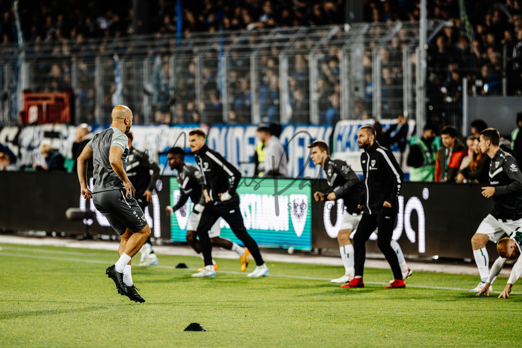 2. Bundesliga, Saison 2024/25, 7. Spieltag: SC Preußen Münster - FC Schalke 04 | Münster, 28.09.2024: 2. Bundesliga, 7. Spieltag, SC Preußen Münster gegen FC Schalke 04 im LVM-Preußenstadion in Münster. Foto: sportfotografie.ms | Markus Paletta - Realisiert mit Pictrs.com