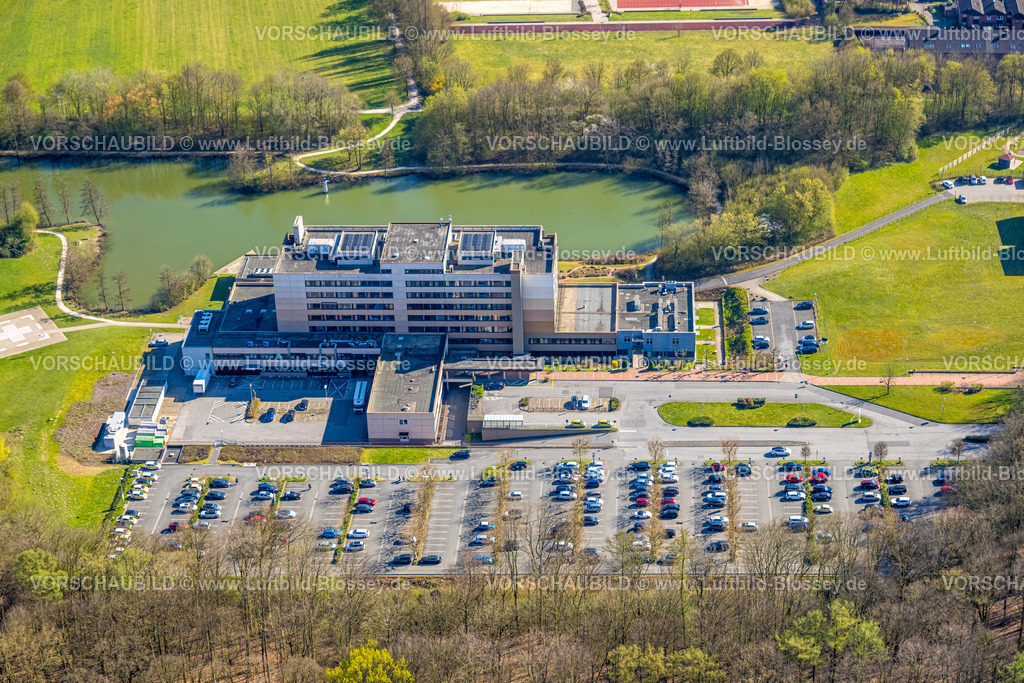 Werne250403454 | Luftbild, Krankenhaus St. Christophorus Werne mit Parkplatz, Am See, Werne, Ruhrgebiet, Nordrhein-Westfalen, Deutschland