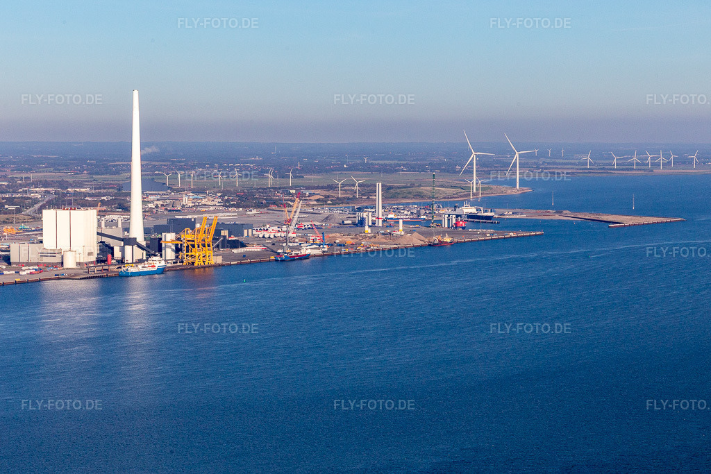 Luftbild: Ørsted Esbjergværket A/S in Esbjerg im Bundesland Syddanmark in Dänemark. Foto: IMG_118733.jpg vom 21.09.2019 durch Werner Riehm/FLY-FOTO.de