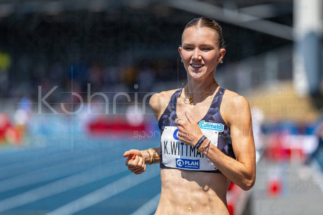 Deutsche Leichtathletik-Meisterschaften; Bochum-Wattenscheid, 25.07.2026 | Kira Wittmann (Hannover 96) beim Dreisprung; Deutsche Leichtathletik-Meisterschaften am 25.07.2026 im Lorheide-Stadion, Bochum-Wattenscheid (Nordrhein-Westfalen).