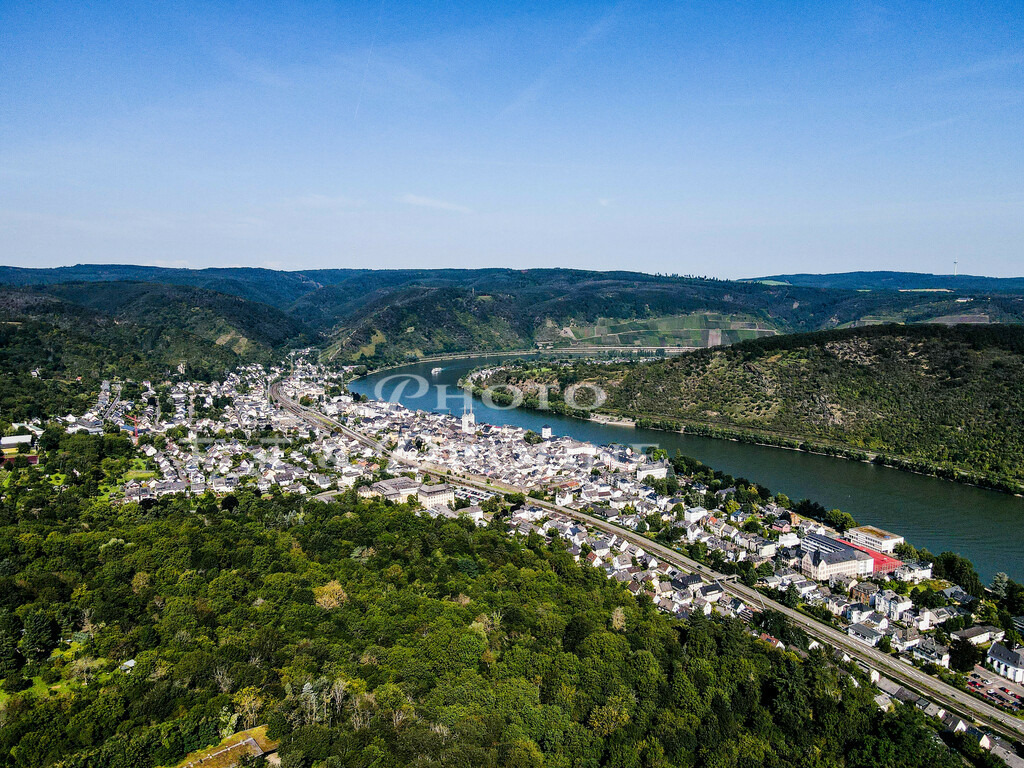 Boppard- | Luftbild von  Boppard am Rhein in nördlicher Richtung - Realisiert mit Pictrs.com