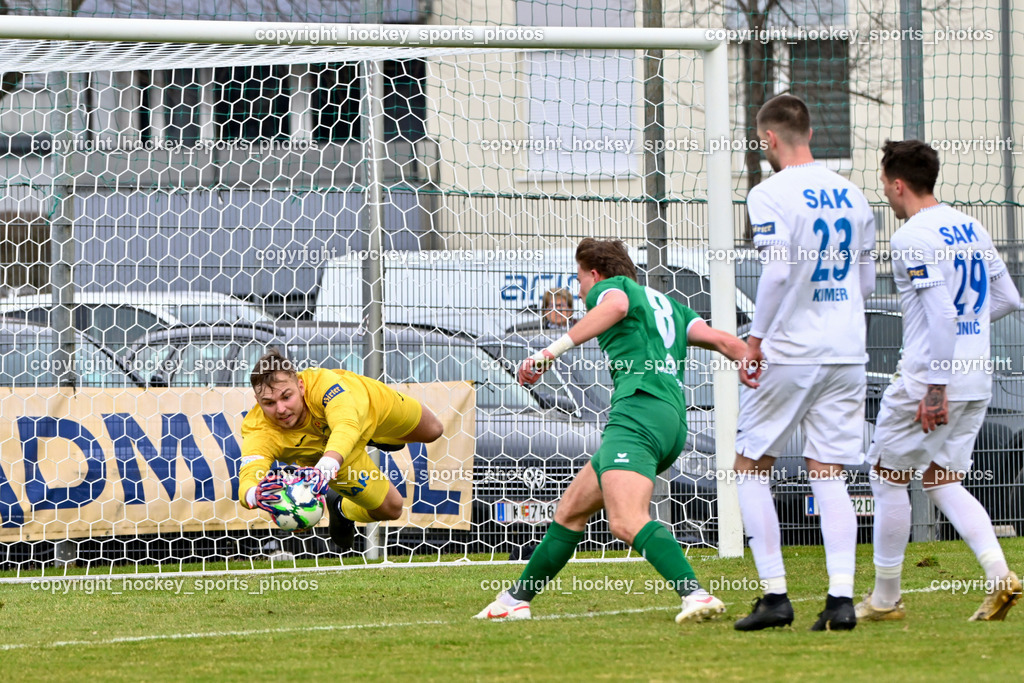 SAK vs. VST Völkermarkt | #99 Arian Rener SAK, #8 Lukas Urnik VST Völkermarkt, #23 Zan Kumer SAK, #29 Andraz Zinic SAK, SAK vs. VST Völkermarkt, SAK vs. VST Völkermarkt am 21.03.2026 in Klagenfurt (Sportpark Welzenegg), Austria, (Photo by Bernd Stefan)