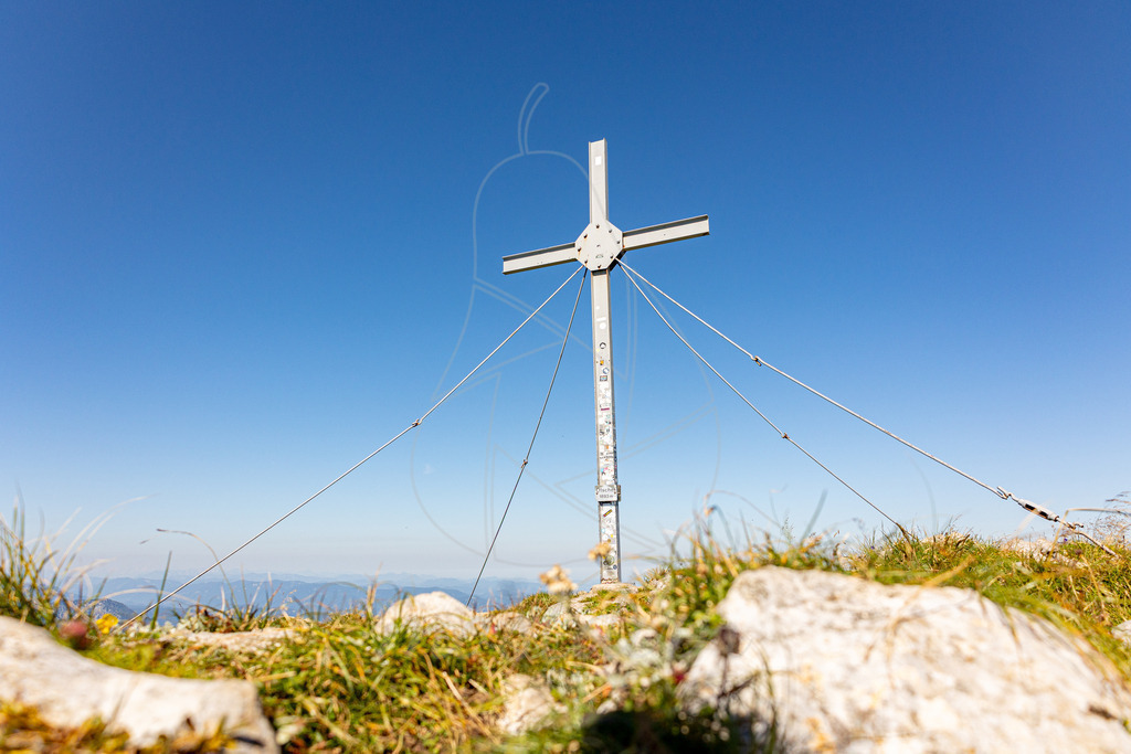 Ötscher Gipfelkreuz | Ganz oben am höchsten Punkt des Mostviertels, dem Ötscher - Realisiert mit Pictrs.com
