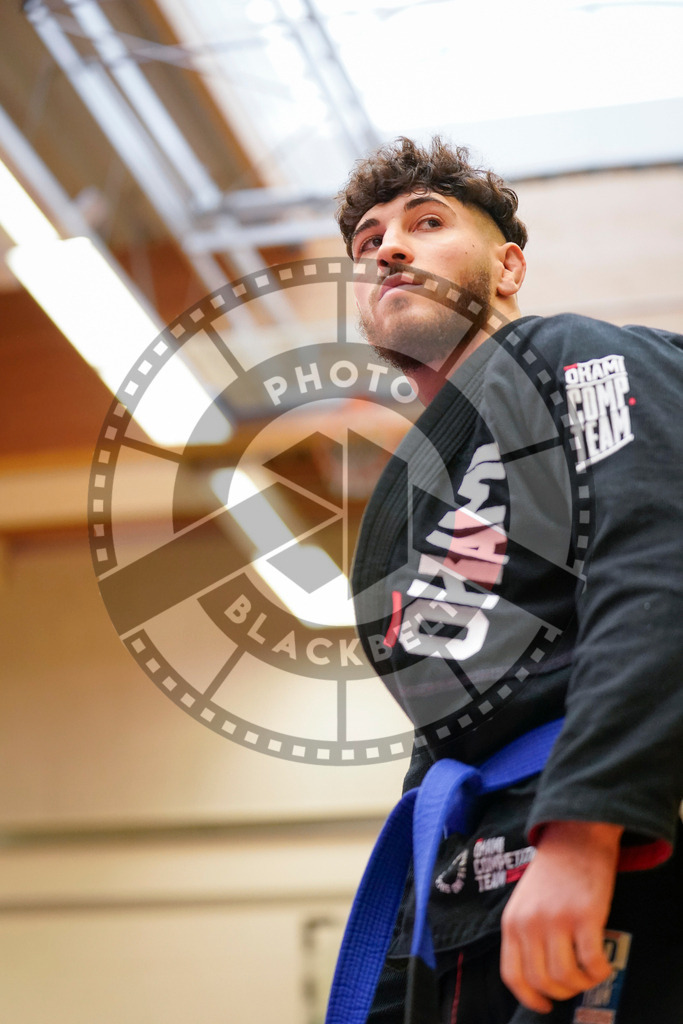 20240203PBB06492 | Fighters compete during the Brazilian Jiu-Jitsu Championship of the AJP Tour in Maintal by Frankfurt am Main, Germany, on February 2, 2024.