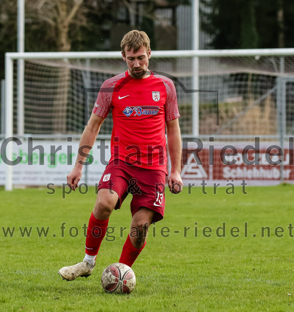 2024-02-24_038_FC_Schwaig_gegen_TSV_1880_Wasserburg | Oberding, Deutschland, 24.02.2024:
Fußball, 2. Runde Qualifikation TOTO-Pokal 2023 / 2024, 1. Spieltag, FC Schwaig gegen TSV 1880 Wasserburg, Endergebnis: 2:3

Dominik Brich (TSV 1880 Wasserburg, #13)

Foto: Christian Riedel / fotografie-riedel.net
