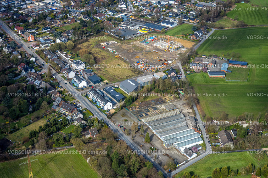 Bottrop260306491Kirchhellen | Luftbild, Gewerbegebiet Baustelle mit Neubau, Giesenheide Ecke Brandenheide, Kirchhellen-Süd, Bottrop, Ruhrgebiet, Nordrhein-Westfalen, Deutschland