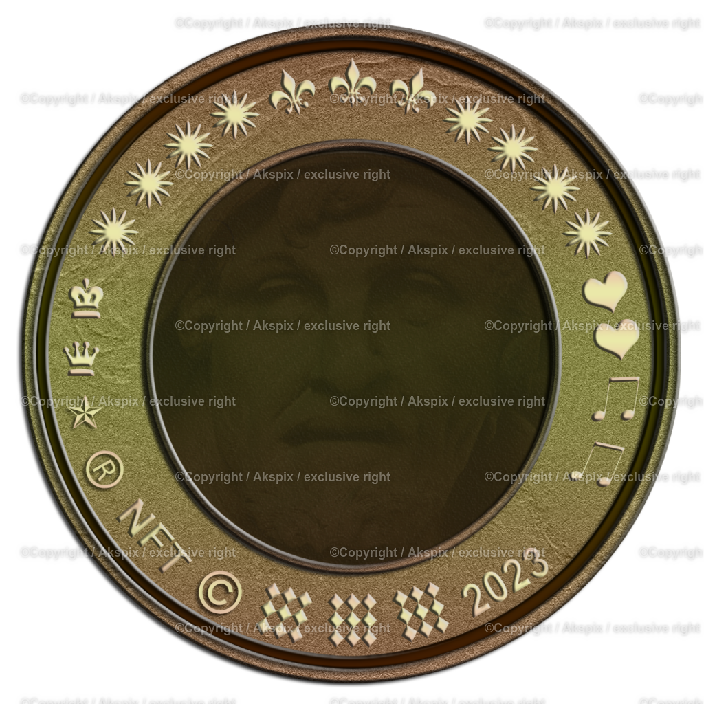NFTs_Coin-Statu-Am-Roemer-2023 | Die Bildagentur Akspix ist eine Online-Bildagentur und bietet professionelles und kreatives Bildmaterial Royalty free und Rights Managed. Bildarchiv Akspix bietet eine große Auswahl an kreativen und klassischen Motiven.Frankfurt Fotograf, Fotoshooting