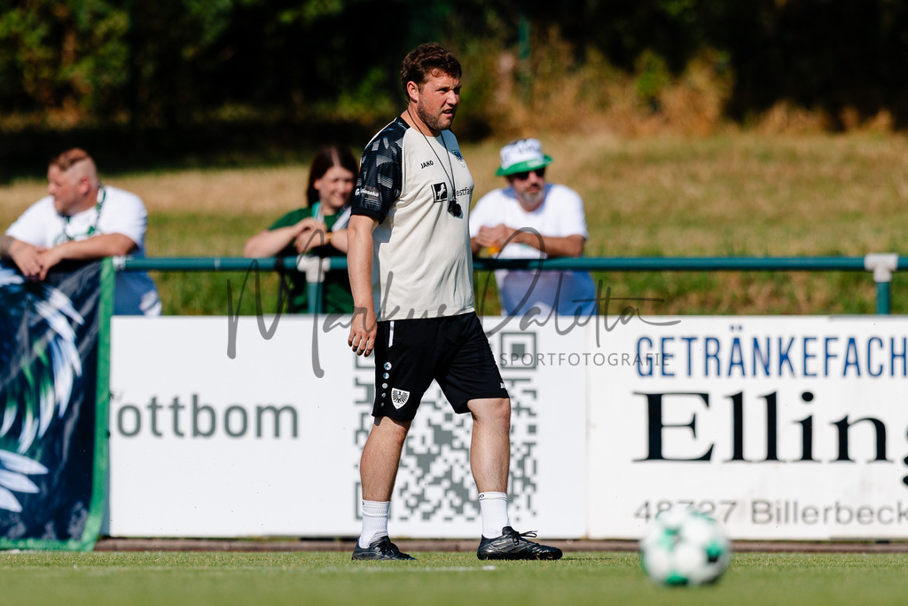 Testspiel, Saison 2026/27: SC Preußen Münster - Kickers Emden | Billerbeck, 10.07.2026: Testspiel, SC Preußen Münster gegen Kickers Emden auf der Anlage des DJK Billerbeck in Billerbeck. Foto: sportfotografie.ms | Markus Paletta - Realisiert mit Pictrs.com