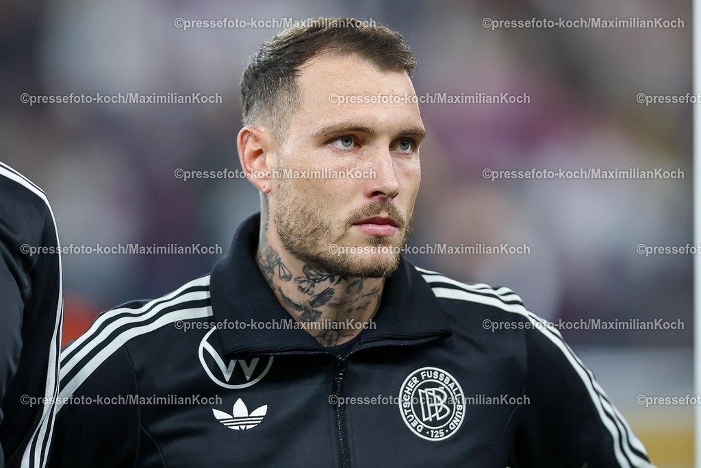 DFB10102502088 | 10.10.2025, Fußball, Länderspiel, Deutschland - Luxemburg, UEFA WM-Qualifikation, 2025/2026, Gruppe A, PreZero Arena in Sinsheim: David Raum (GER #22) DFB regulations prohibit any use of photographs as image sequences and or quasi-video.