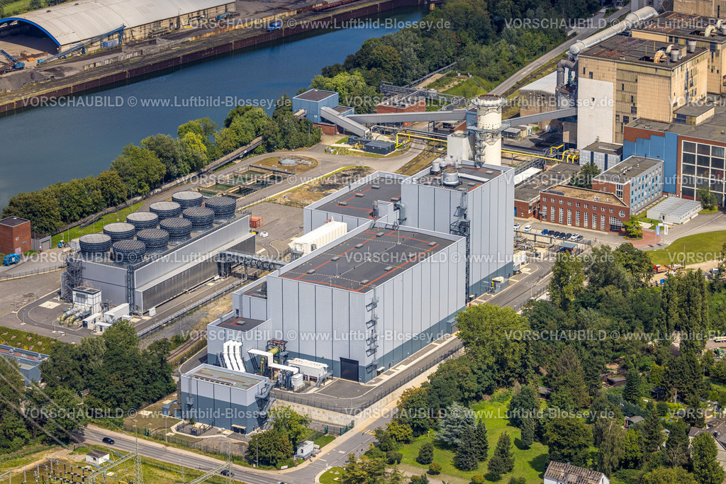 Herne230802823 | Luftbild, STEAG Heizkraftwerk mit Gas- und Dampfkraftwerk GuD Herne, Baukau-West, Herne, Ruhrgebiet, Nordrhein-Westfalen, Deutschland