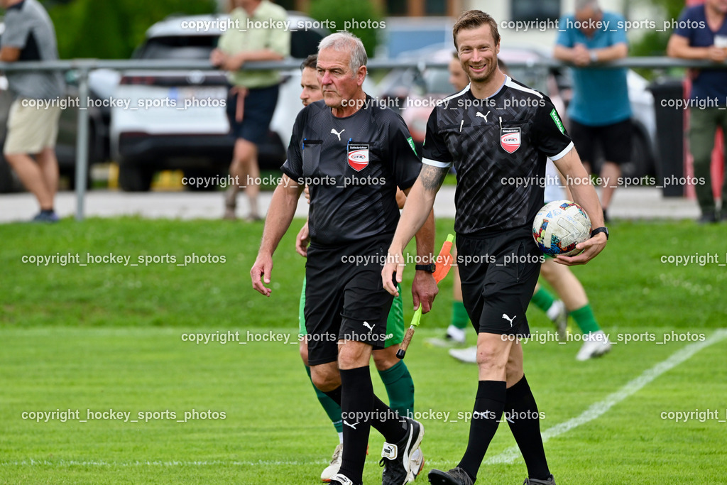 ATUS Nötsch vs. SC Landskron | Kandolf Josef Referee, Orel Stephan Referee, ATUS Nötsch vs. SC Landskron, ATUS Nötsch vs. SC Landskron am 26.07.2025 in Nötsch (Dobratsch Arena), Austria, (Photo by Bernd Stefan)