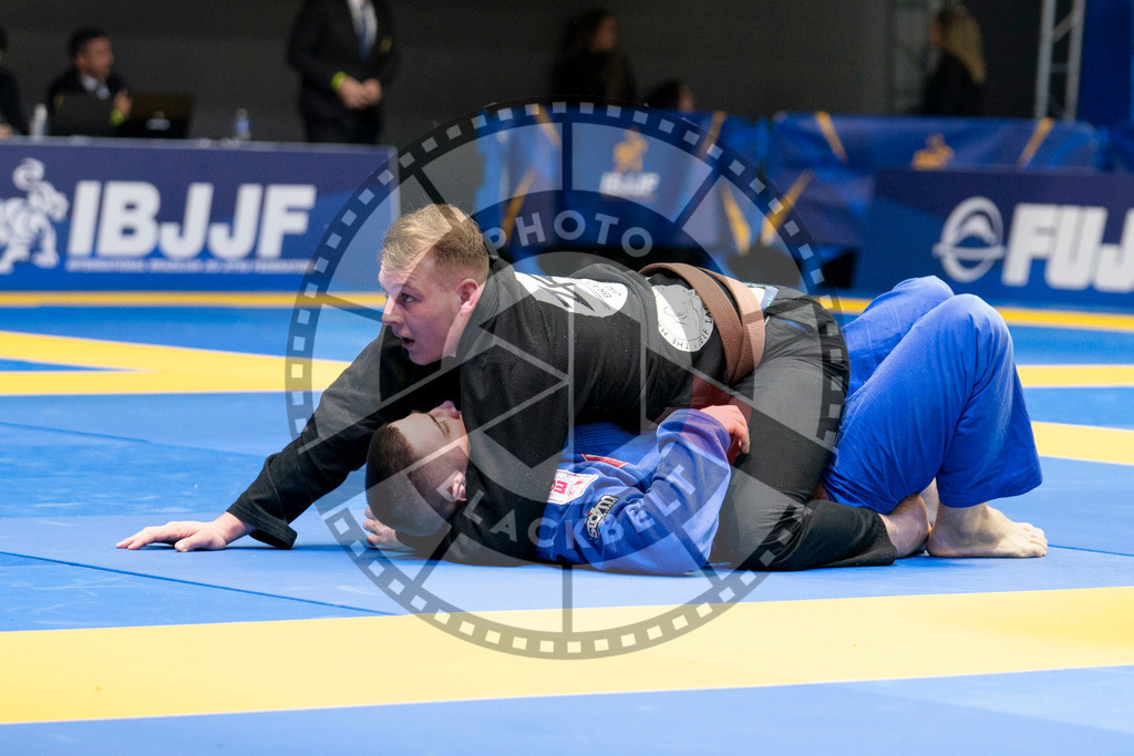 20240124PBB01056 | Fighters compete during the second day of the IBJJF European Championship in Paris, France, on January 24, 2024.