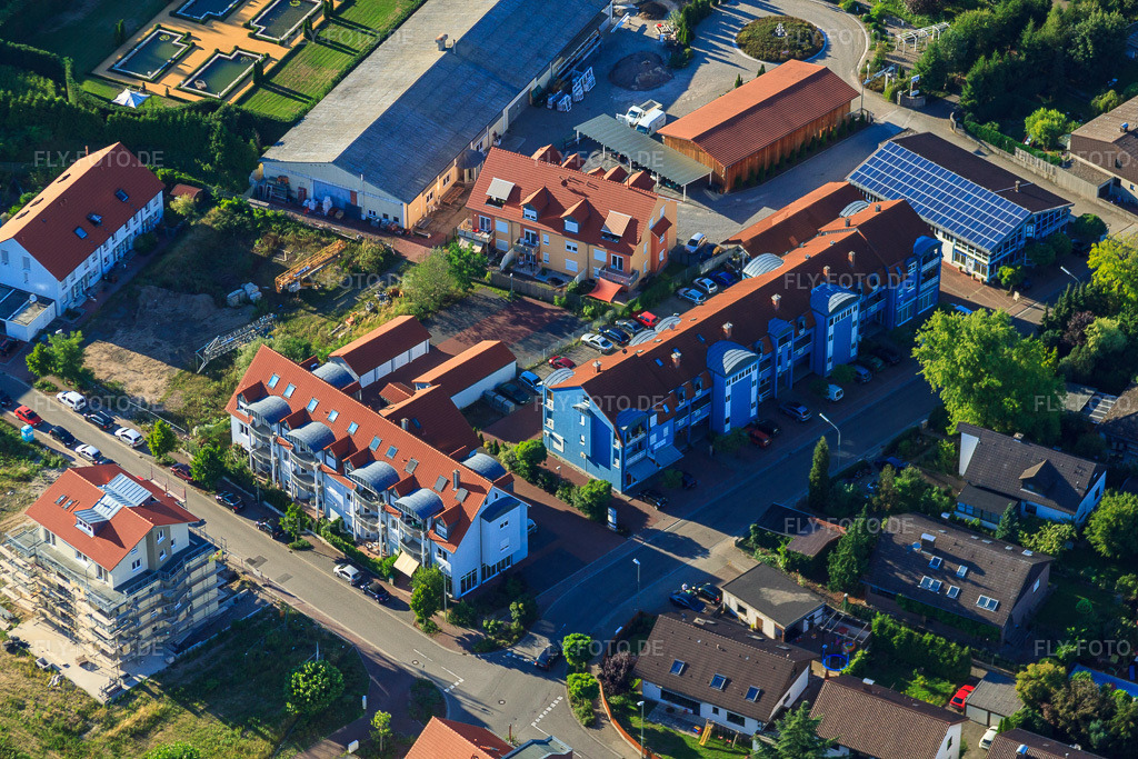 Luftbild: Ludowiciring in Jockgrim im Bundesland Rheinland-Pfalz in Deutschland. Foto: IMG_30879.jpg vom 31.07.2010 durch Werner Riehm/FLY-FOTO.de