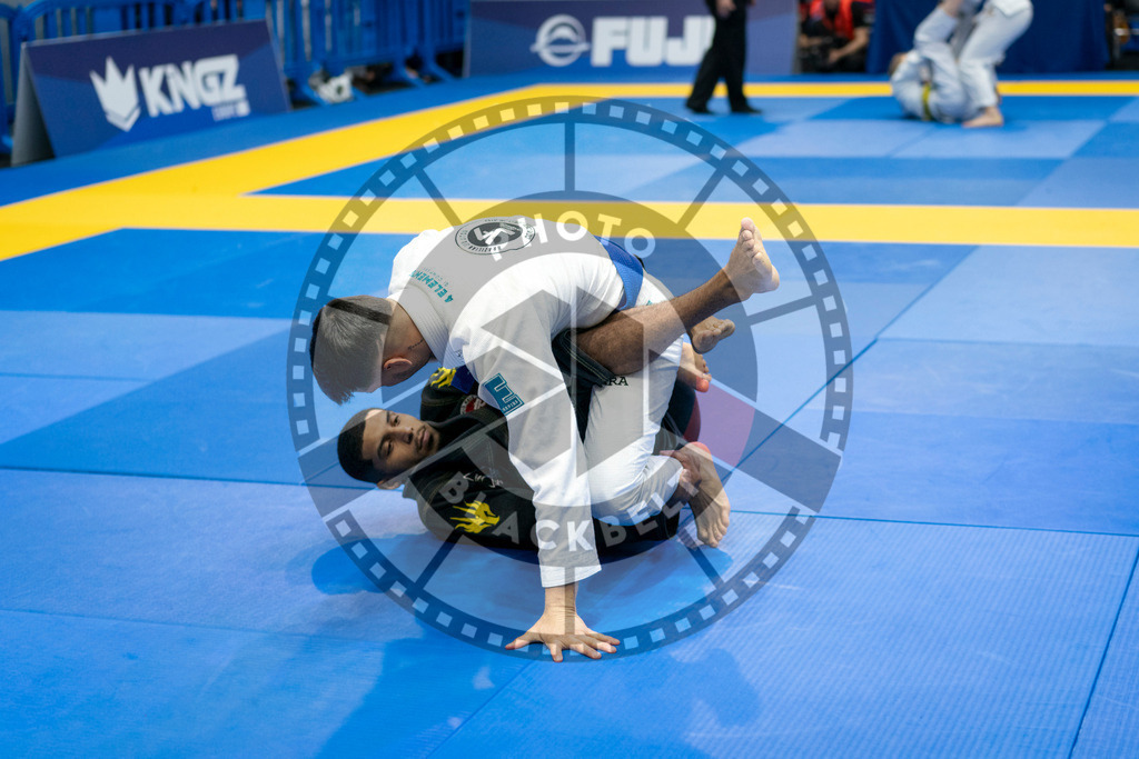 20240121PBB6588 | Fighters compete during the second day of the IBJJF European Championship in Paris, France, on January 21, 2024.