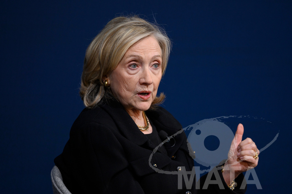 _DWI2966 | Die US-Politikerin Hillary Clinton auf der Veranstaltung Bridging Scholarship and Statecraft im Rahmen der Münchner Sicherheitskonferenz 2026. München, 13.02.2026 Bayern Deutschland  - Realisiert mit Pictrs.com