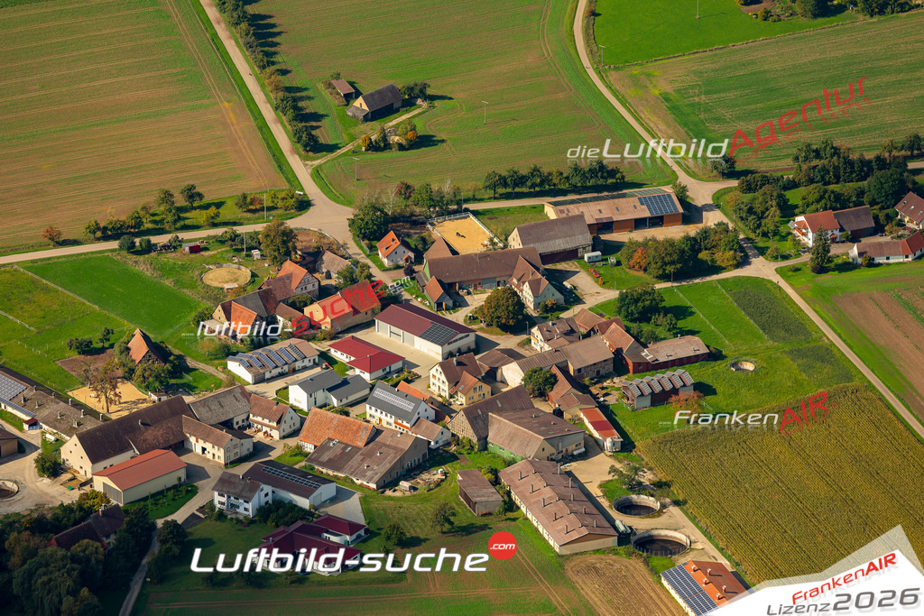 Böhmweiler Schrozberg Bild- Das Luftbild wurde 2025 vom UL-Flugzeug heraus erstellt ( keine Drohne ) - Hochauflösende Luftaufnahme -Nicht vergleichbar mit Google Maps oder Satelittenbilder- Die Geschenkidee !Mit Lizenz und Bildrechte bestellbar