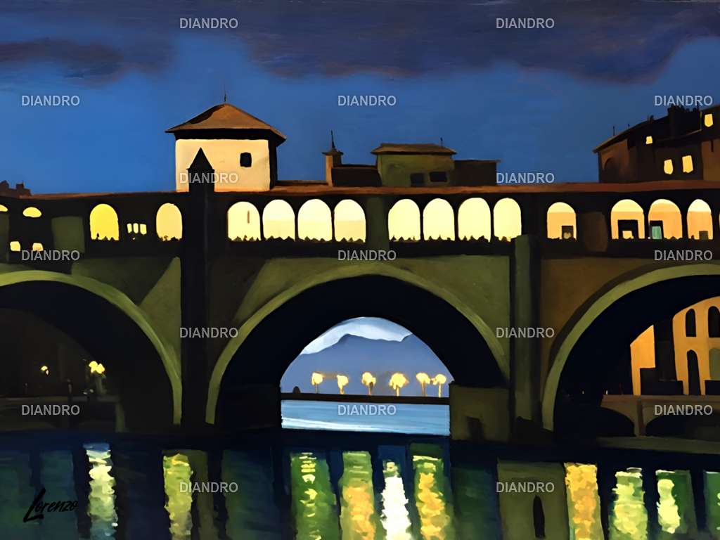 Ponte sull_Arno di Notte | DIANDRO