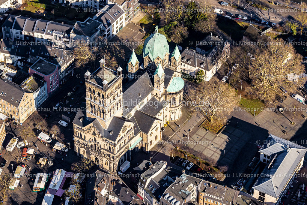 Luftbilder Neuss -6753 | Luftbild Kirchenbau des Quirinus- Münster in Neuss - Realized with Pictrs.com