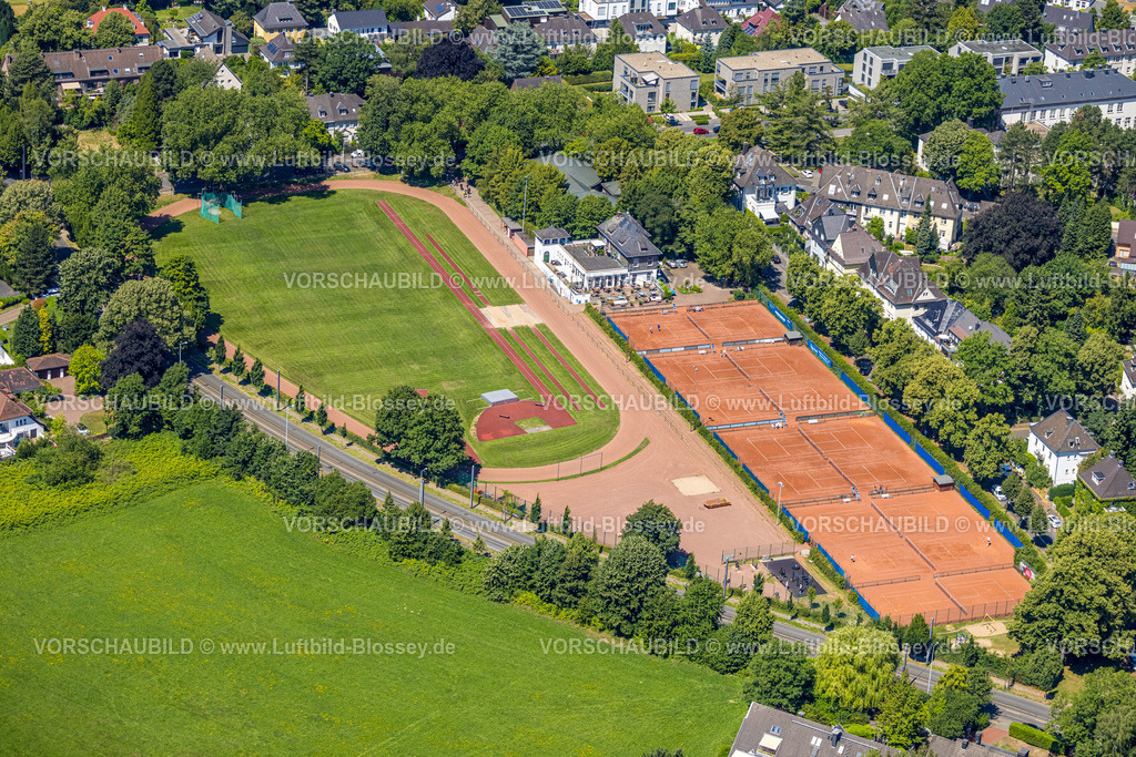 Muelheim230703779 | Luftbild, Sportplatz Kahlenberg / Jahnstraße, Tennisplätze, Holthausen - West, Mülheim an der Ruhr, Ruhrgebiet, Nordrhein-Westfalen, Deutschland
