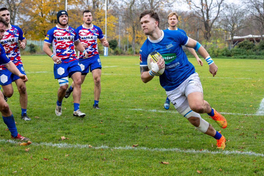 Rugby Bundesliga, Saison 2025/26, 7. Spieltag: SC Neuenheim gegen Hannover 78 | Rugby Bundesliga, Saison 2025/26, 7. Spieltag: SC Neuenheim gegen Hannover 78***Bild: Versuch für den SC Neuenheim - Realisiert mit Pictrs.com