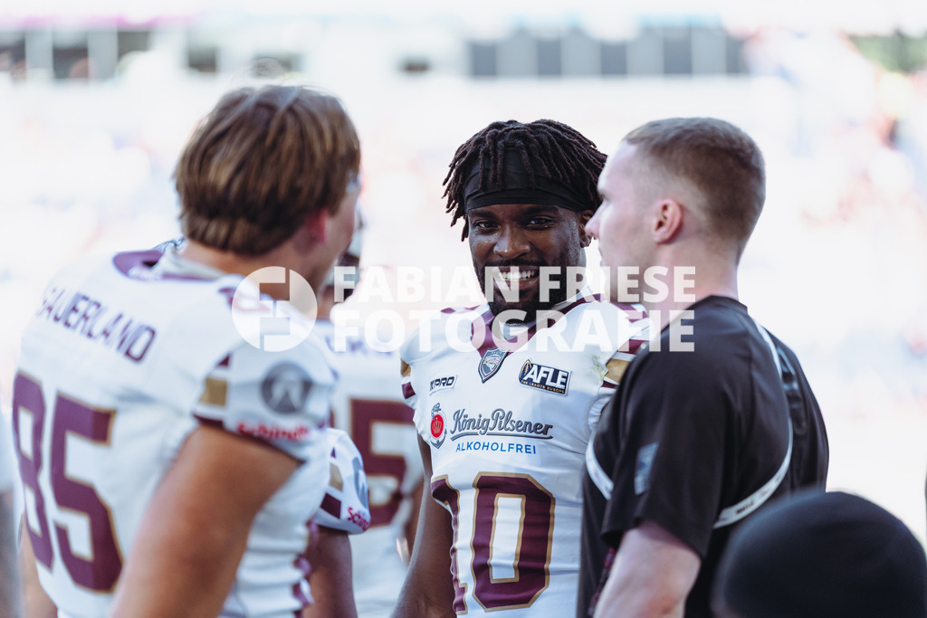 GER Rhein Fire vs. Alpine Rams, American Football, AFLE, Saison 2026, 01.08.2026 | GER Rhein Fire vs. Alpine Rams, American Football, AFLE, Saison 2026, 01.08.2026Foto: Eibner-Pressefoto/Fabian Friese - Realisiert mit Pictrs.com
