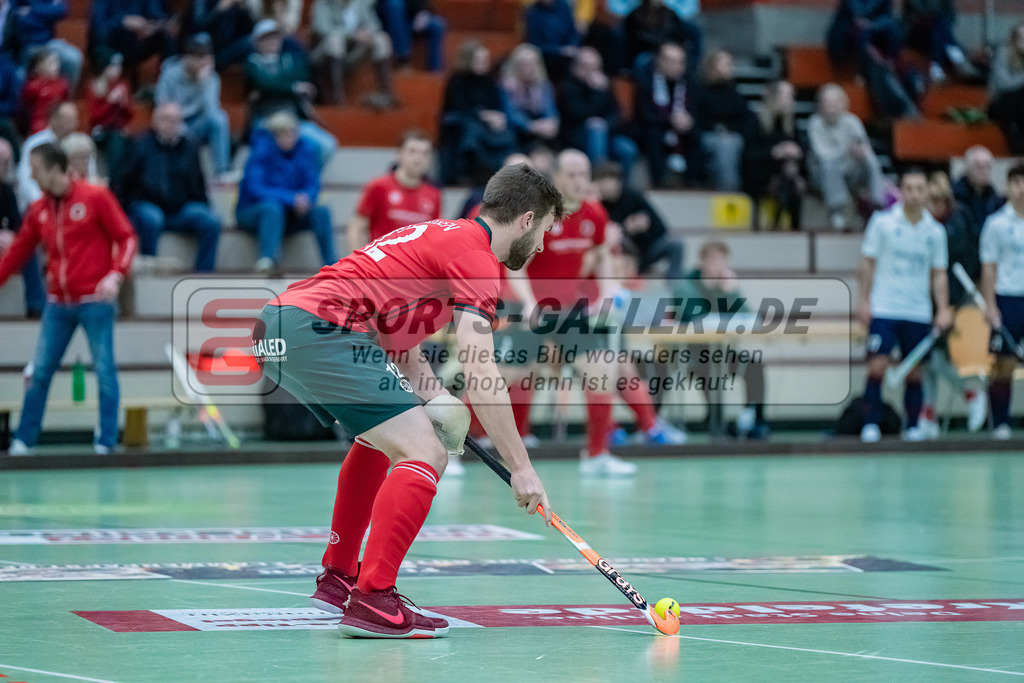 HK_20231217_107535 | 1. Bundesliga Herren Crefelder HC - Düsseldorfer HC  am 17.12.2023 Sporthalle Glockenspitz, Krefeld , Jansen Phillip ( Crefelder HTC #12 )