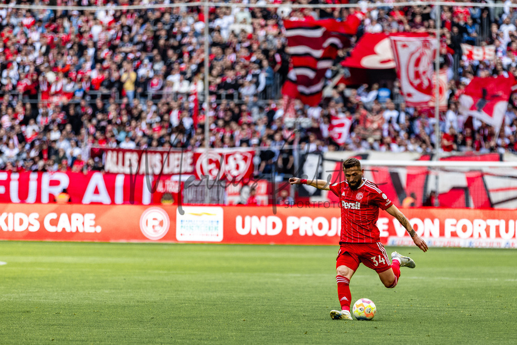 Fortuna Düsseldorf vs. Karlsruher SC | Düsseldorf, 30.04.2023: 2. Bundesliga, 30. Spieltag, Fortuna Düsseldorf gegen Karlsruher SC in der Merkur Arena in Düsseldorf. Foto: sportfotografie.ms | Markus Paletta - Realisiert mit Pictrs.com