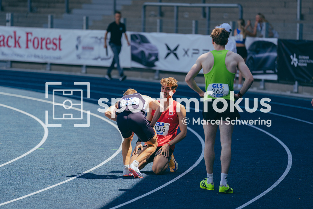 Deutsche Meisterschaften U20 / U16 2026 | Marc Leonard Hildebrand, Dresdner SC 1898, 1215, Daniel Hehn, USC Mainz, 1143, 110 Meter Hürden, Finale, Deutsche Meisterschaften der U20 &amp; U16 2026, Lohrheidestadion Bochum-Wattenscheid, 12.07.2026. Foto: Marcel Schwering / sportimfokus - Realisiert mit Pictrs.com